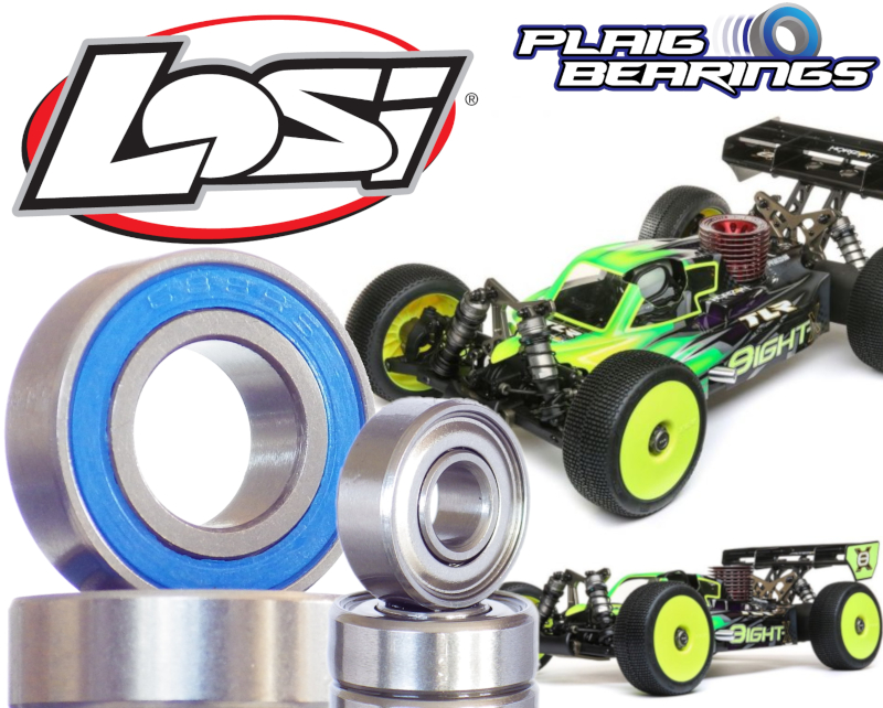 Losi Oxygen-RC Kit 18 Coussinets pour Losi 8ight 2.0/3.0 