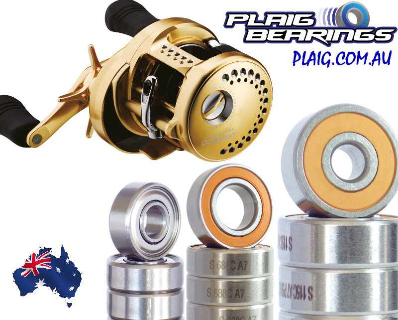 Shimano Calcutta Conquest 300 / 400 Bearing Kits All Options Stainless  Steel & Ceramic - Plaig Bearings