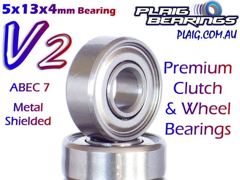 5x13x4mm V2 PREMIUM Bearing – Premium Metal Shields – MR695zz - Plaig ...